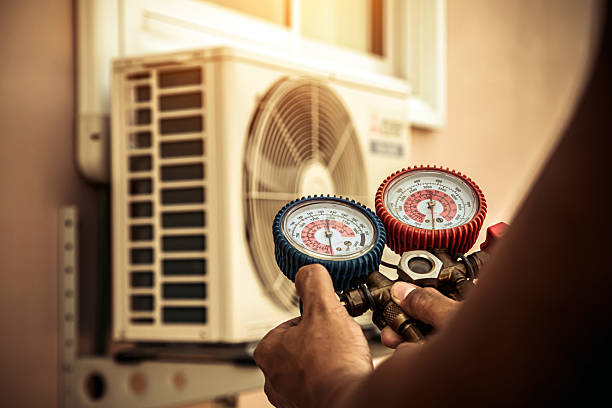 Professional Heat Pump Repair technician working in Christiansburg, VA